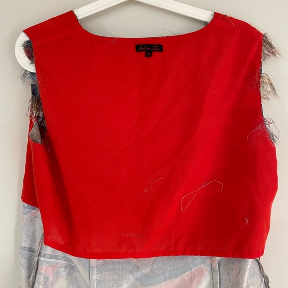 Adventures des Toiles fringe sleveless top - Picture 7 of 10